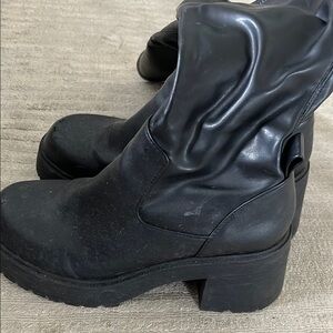 Steve Madden Black Heeled Ankle Boots